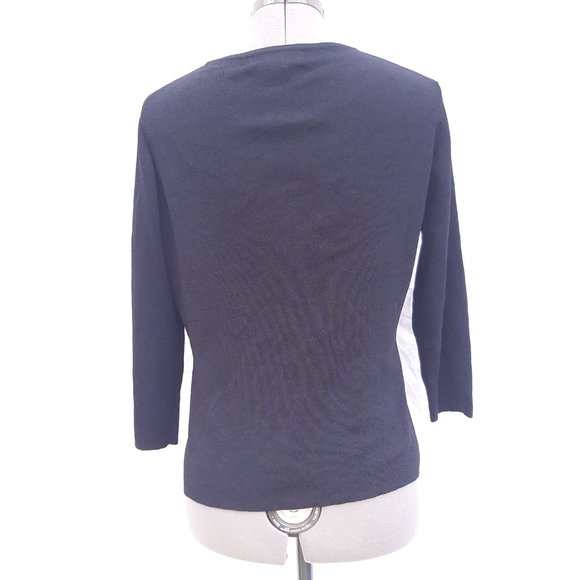 Linda Matthews Petite P/M Medium Black Blazer Jacket - Picture 4 of 6